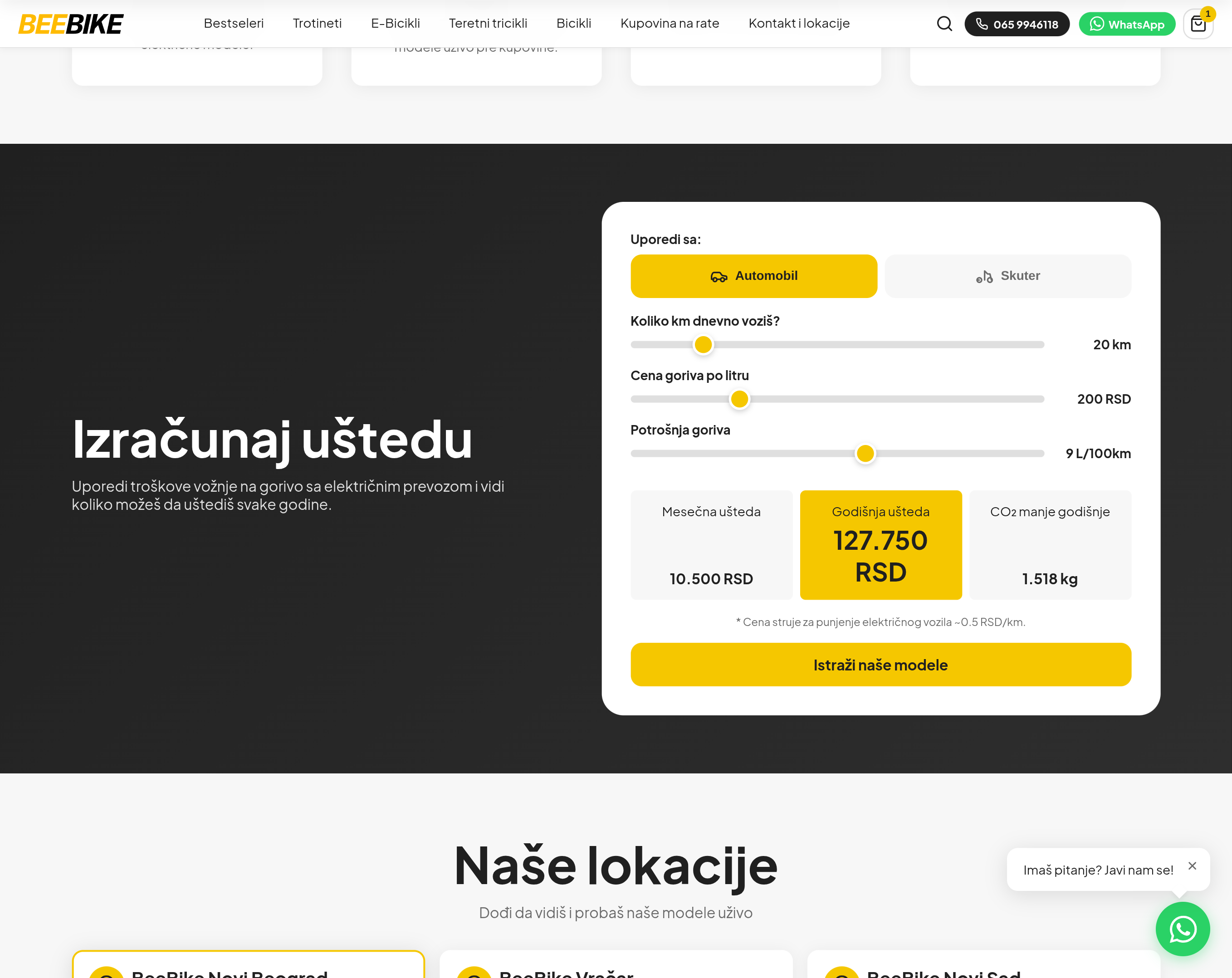 BeeBike online prodavnica — Shopify prodavnica i automatska sinhronizacija sa dobavljačem