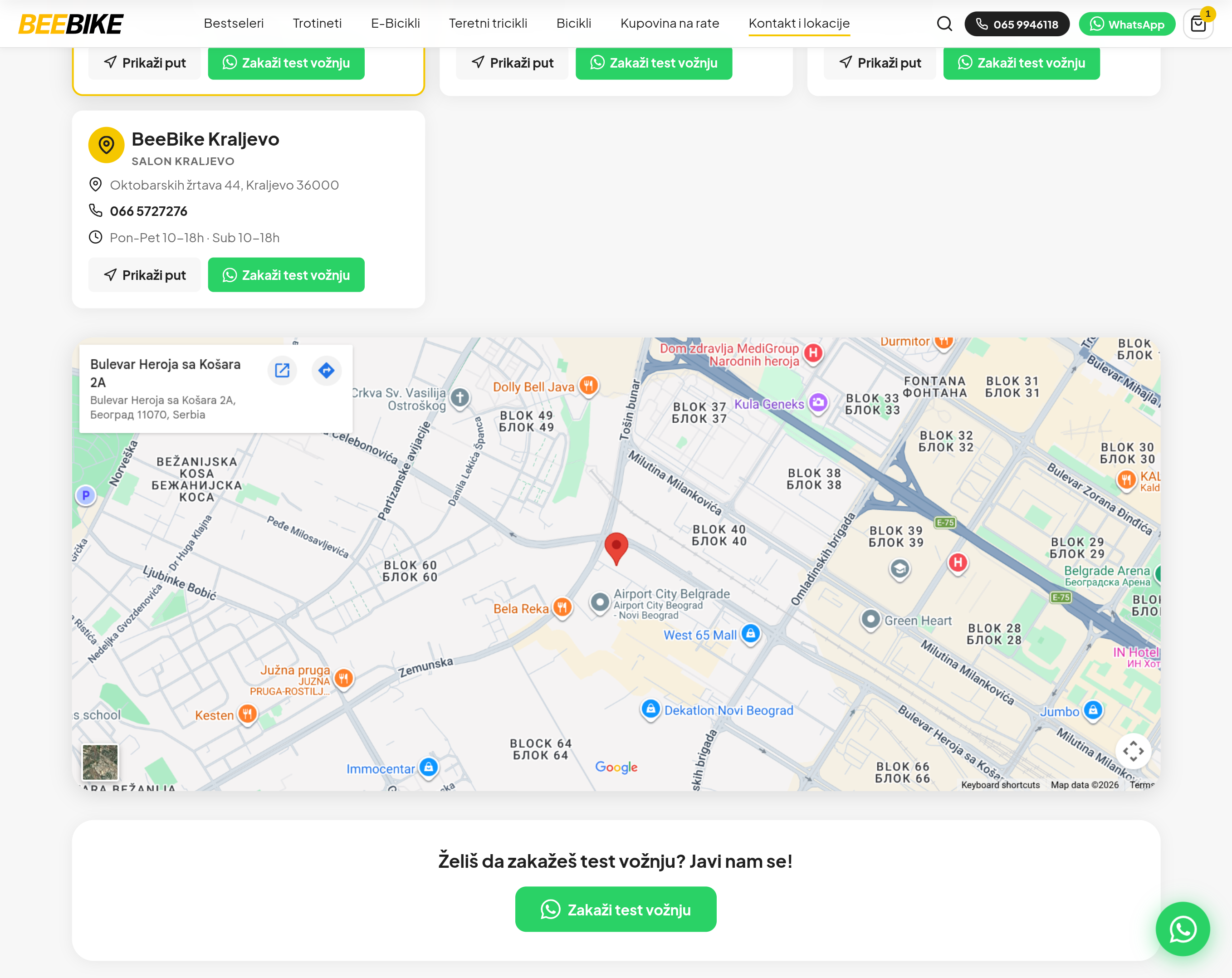 BeeBike online prodavnica — Shopify prodavnica i automatska sinhronizacija sa dobavljačem