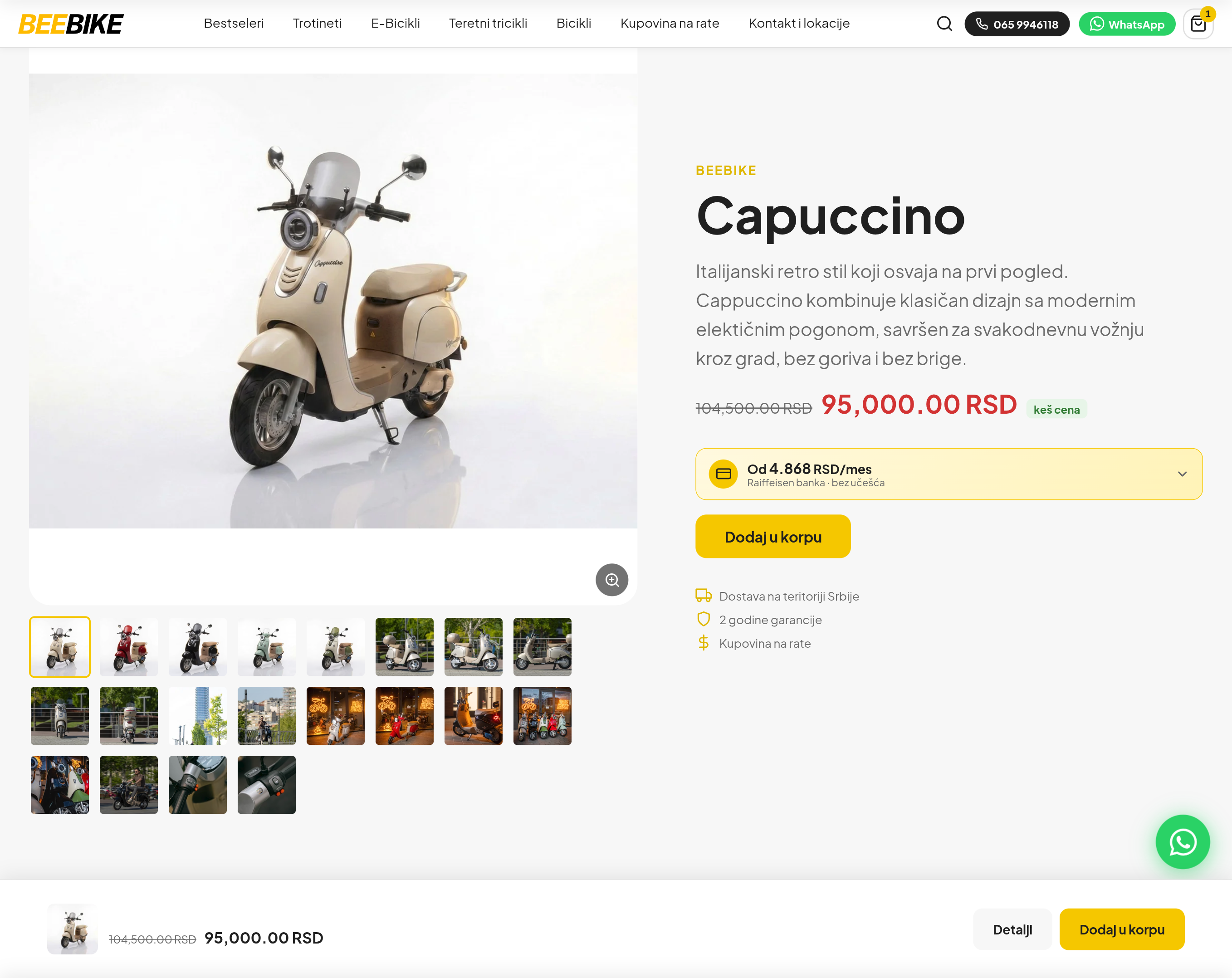BeeBike online prodavnica — Shopify prodavnica i automatska sinhronizacija sa dobavljačem